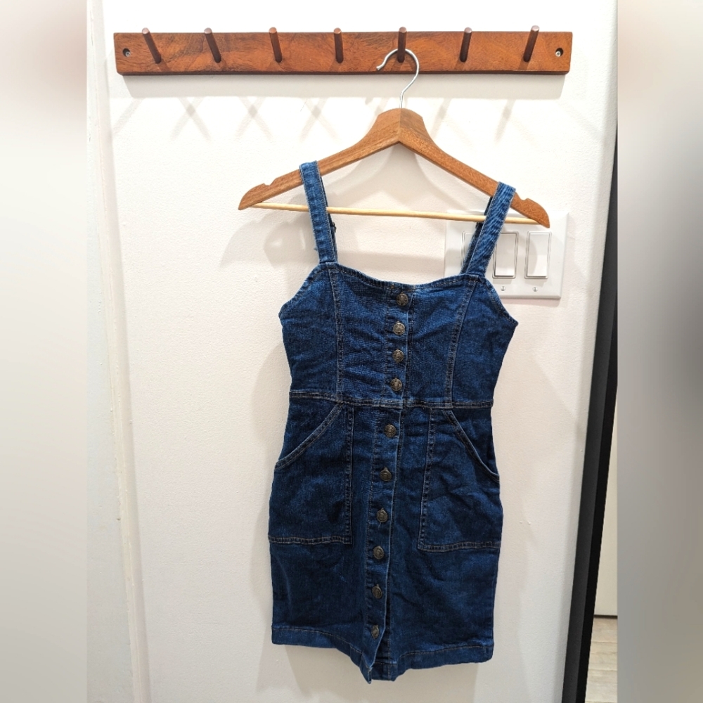 Forever 21 denim overall dress